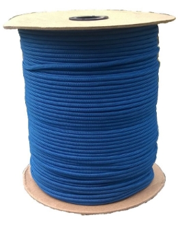 Parachute Cord. Royal Blue nylon construction. 100 ft. length